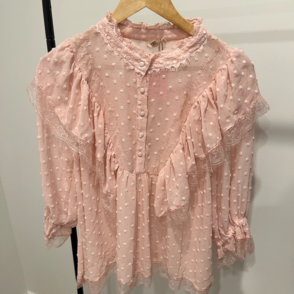 POL ruffled blouse